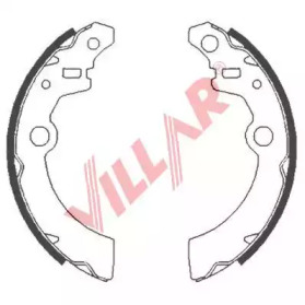 VILLAR 6290856 -  Комплект тормозных колодок