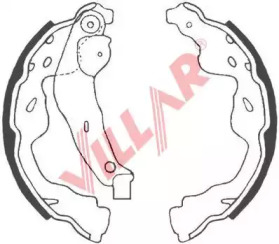 VILLAR 6290868 -  Комплект тормозных колодок