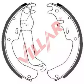VILLAR 6290890 -  Комплект тормозных колодок