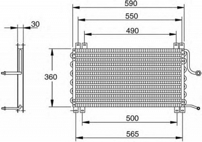 WAECO 8880400030 -  Конденсатор, кондиционер