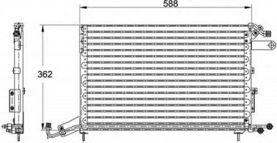 WAECO 8880400143 - Конденсатор, кондиционер