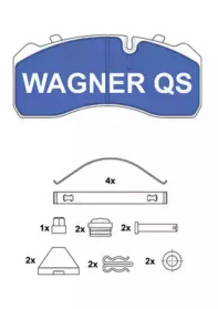 WAGNER 2909304950 -  Комплект тормозных колодок, дисковый тормоз