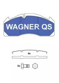 WAGNER 2912504950 -  Комплект тормозных колодок, дисковый тормоз