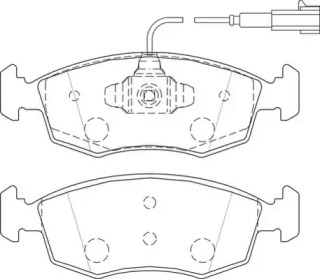 WAGNER wbp20907b -  Комплект тормозных колодок, дисковый тормоз