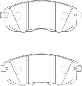 WAGNER wbp21561a -  Комплект тормозных колодок, дисковый тормоз