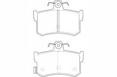 WAGNER wbp21682a -  Комплект тормозных колодок, дисковый тормоз