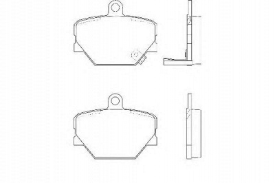 WAGNER wbp21998a -  Комплект тормозных колодок, дисковый тормоз
