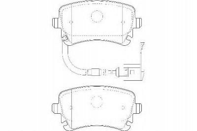 WAGNER wbp23326c -  Комплект тормозных колодок, дисковый тормоз