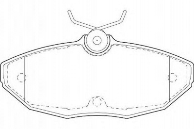 WAGNER wbp23424a -  Комплект тормозных колодок, дисковый тормоз