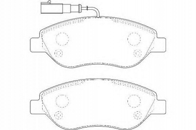 WAGNER wbp23711a -  Комплект тормозных колодок, дисковый тормоз