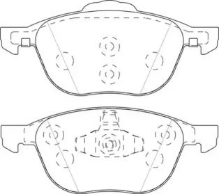 WAGNER wbp23723b -  Комплект тормозных колодок, дисковый тормоз