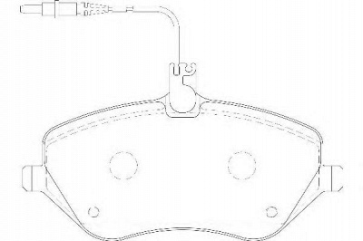 WAGNER wbp24133a -  Комплект тормозных колодок, дисковый тормоз