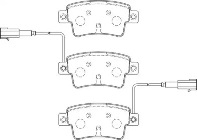WAGNER wbp24349c -  Комплект тормозных колодок, дисковый тормоз