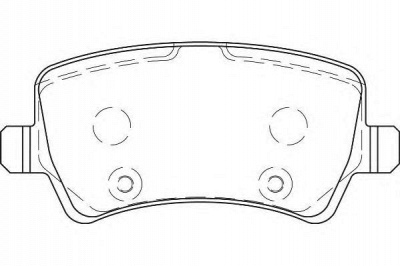 WAGNER wbp24496b -  Комплект тормозных колодок, дисковый тормоз