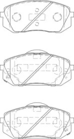 WAGNER wbp24501a -  Комплект тормозных колодок, дисковый тормоз