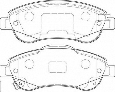WAGNER wbp24638a -  Комплект тормозных колодок, дисковый тормоз