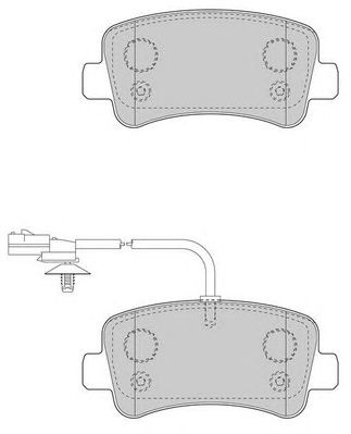 WAGNER wbp25112a -  Комплект тормозных колодок, дисковый тормоз