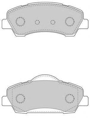 WAGNER wbp80011a -  Комплект тормозных колодок, дисковый тормоз