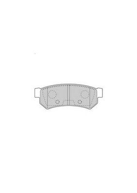 WAGNER wbp80014a -  Комплект тормозных колодок, дисковый тормоз