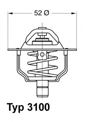 WAHLER 310092d -  Термостат, охлаждающая жидкость
