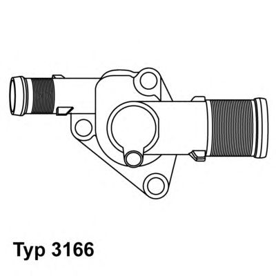 WAHLER 316689d -  Термостат, охлаждающая жидкость