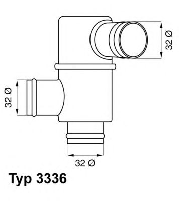WAHLER 333683 -  Термостат, охлаждающая жидкость