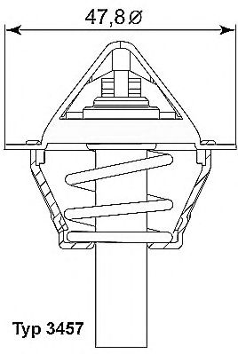 WAHLER 345790d -  Термостат, охлаждающая жидкость