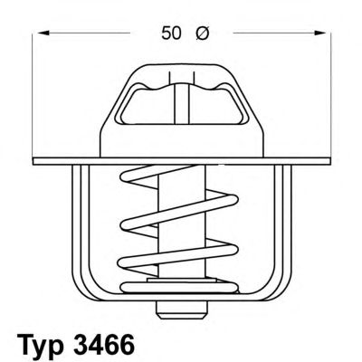 WAHLER 346689d -  Термостат, охлаждающая жидкость