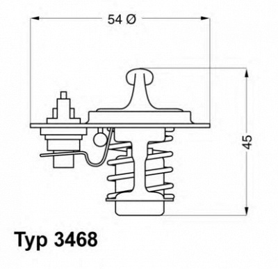 WAHLER 346888d -  Термостат, охлаждающая жидкость