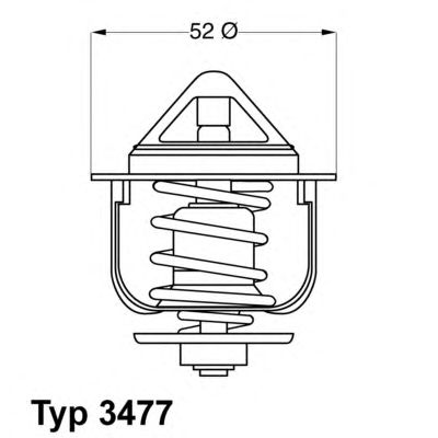 WAHLER 347788d -  Термостат, охлаждающая жидкость