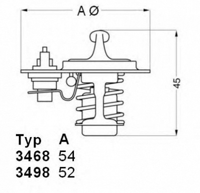 WAHLER 349888d -  Термостат, охлаждающая жидкость