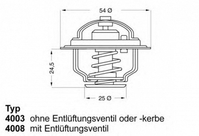 WAHLER 400386 -  Термостат, охлаждающая жидкость