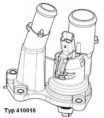 WAHLER 41001698d -  Термостат, охлаждающая жидкость
