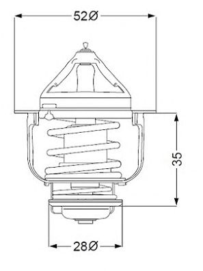 WAHLER 41018284d -  Термостат, охлаждающая жидкость