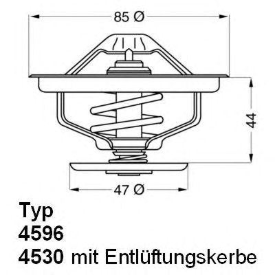 WAHLER 41075883d -  Термостат, охлаждающая жидкость