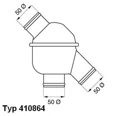 WAHLER 41086479d0 -  Термостат, охлаждающая жидкость