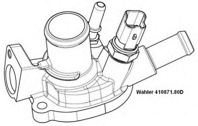WAHLER 41087180d -  Термостат, охлаждающая жидкость