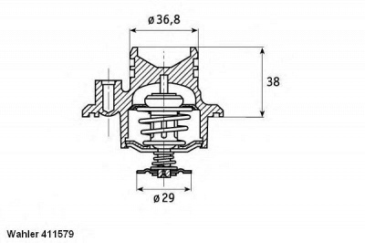 WAHLER 41157992d -  Термостат, охлаждающая жидкость