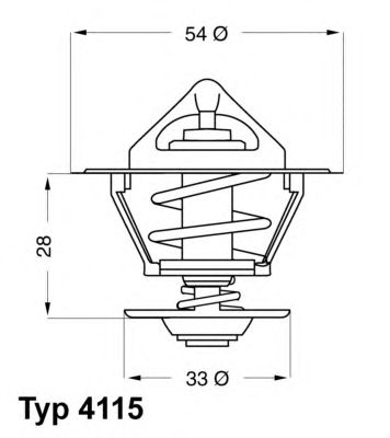 WAHLER 411592d -  Термостат, охлаждающая жидкость