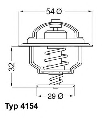 WAHLER 415482d -  Термостат, охлаждающая жидкость