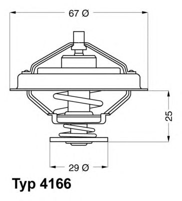 WAHLER 416679d -  Термостат, охлаждающая жидкость