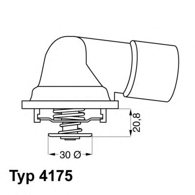 WAHLER 417592d -  Термостат, охлаждающая жидкость