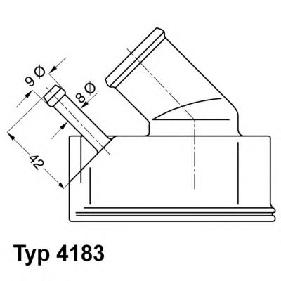 WAHLER 418392d -  Термостат, охлаждающая жидкость