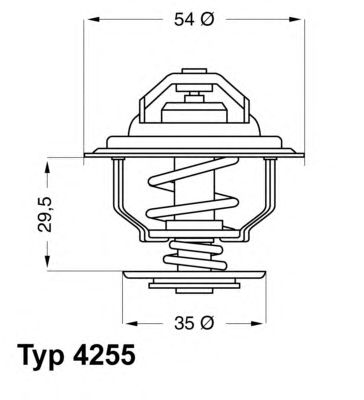WAHLER 425592d -  Термостат, охлаждающая жидкость