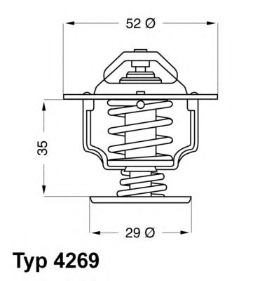 WAHLER 426978d -  Термостат, охлаждающая жидкость