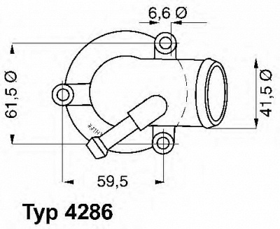WAHLER 428687d -  Термостат, охлаждающая жидкость