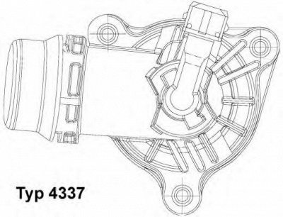 WAHLER 4337105d -  Термостат, охлаждающая жидкость