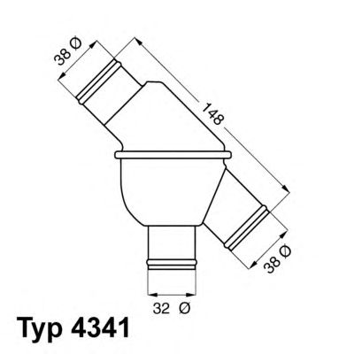 WAHLER 434180 -  Термостат, охлаждающая жидкость