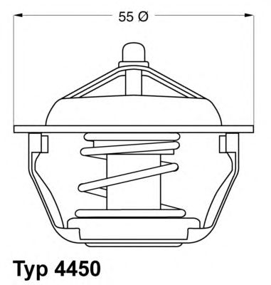 WAHLER 445089d -  Термостат, охлаждающая жидкость