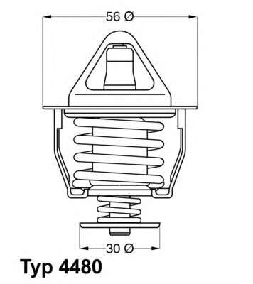WAHLER 448082d -  Термостат, охлаждающая жидкость